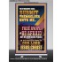 STRANGERS SHALL SUBMIT THEMSELVES UNTO ME  Bible Verse for Home Retractable Stand  GWBREAKTHROUGH12352  "30x80"