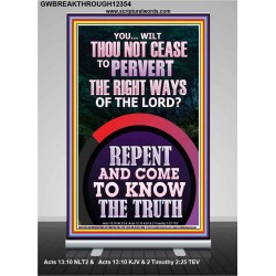 REPENT AND COME TO KNOW THE TRUTH  Large Custom Retractable Stand   GWBREAKTHROUGH12354  "30x80"