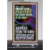 REPENT AND DO WORKS BEFITTING REPENTANCE  Custom Retractable Stand   GWBREAKTHROUGH12355  "30x80"