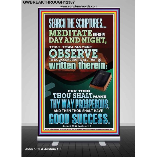 SEARCH THE SCRIPTURES MEDITATE THEREIN DAY AND NIGHT  Bible Verse Wall Art  GWBREAKTHROUGH12387  