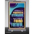 BE FOUND FAITHFUL  Sanctuary Wall Retractable Stand  GWBREAKTHROUGH12651  "30x80"