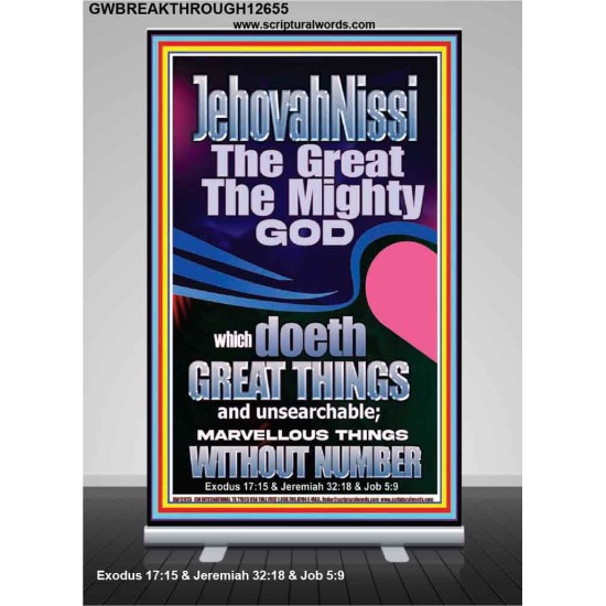 JEHOVAH NISSI THE GREAT THE MIGHTY GOD  Ultimate Power Picture  GWBREAKTHROUGH12655  