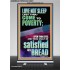 LOVE NOT SLEEP LEST THOU COME TO POVERTY  Unique Power Bible Retractable Stand  GWBREAKTHROUGH12681  "30x80"