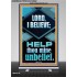 LORD I BELIEVE HELP THOU MINE UNBELIEF  Ultimate Power Retractable Stand  GWBREAKTHROUGH12682  "30x80"
