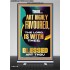 HIGHLY FAVOURED THE LORD IS WITH THEE BLESSED ART THOU  Scriptural Wall Art  GWBREAKTHROUGH13002  "30x80"
