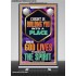 BE UNITED TOGETHER AS A LIVING PLACE OF GOD IN THE SPIRIT  Scripture Retractable Stand Signs  GWBREAKTHROUGH13016  "30x80"