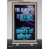 THE ALMIGHTY SHALL BE THY DEFENCE AND THOU SHALT HAVE PLENTY OF SILVER  Christian Quote Retractable Stand  GWBREAKTHROUGH13027  "30x80"