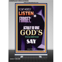 DO WHAT GOD'S TEACHINGS SAY  Children Room Retractable Stand  GWBREAKTHROUGH9393  "30x80"