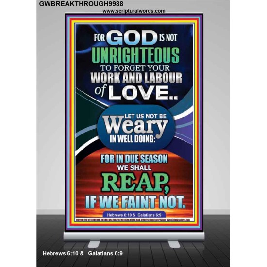 DO NOT BE WEARY IN WELL DOING  Children Room Retractable Stand  GWBREAKTHROUGH9988  