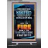 FIRE SHALL TRY EVERY MAN'S WORK  Ultimate Inspirational Wall Art Retractable Stand  GWBREAKTHROUGH9990  "30x80"