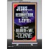 I AM THE RESURRECTION AND THE LIFE  Eternal Power Retractable Stand  GWBREAKTHROUGH9995  "30x80"