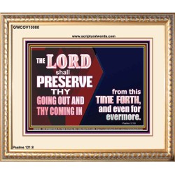 THY GOING OUT AND COMING IN IS PRESERVED  Wall Décor  GWCOV10088  "23x18"