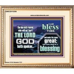 I BLESS THEE AND THOU SHALT BE A BLESSING  Custom Wall Scripture Art  GWCOV10306  "23x18"