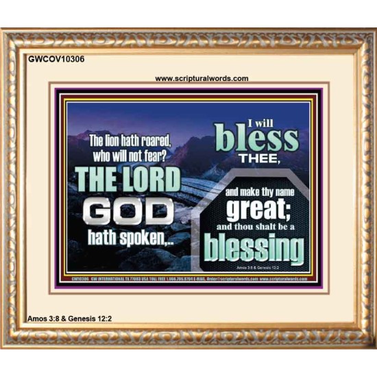 I BLESS THEE AND THOU SHALT BE A BLESSING  Custom Wall Scripture Art  GWCOV10306  
