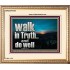 WALK IN TRUTH AND DO WELL  Custom Christian Wall Art  GWCOV10308  "23x18"