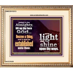 LIFT UP THY FACE UNTO GOD  Custom Modern Wall Art  GWCOV10313  "23x18"