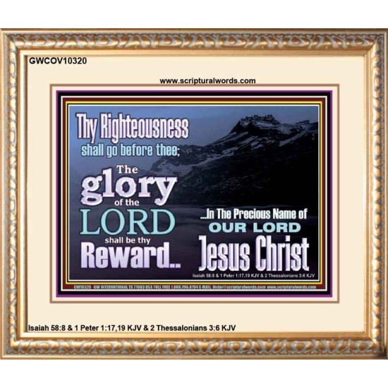 THE GLORY OF THE LORD WILL BE UPON YOU  Custom Inspiration Scriptural Art Portrait  GWCOV10320  