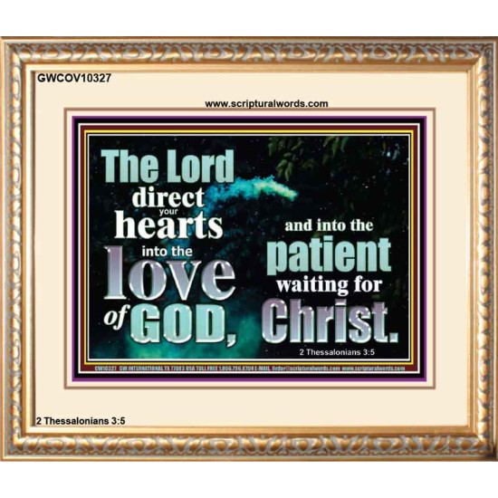 DIRECT YOUR HEARTS INTO THE LOVE OF GOD  Art & Décor Portrait  GWCOV10327  