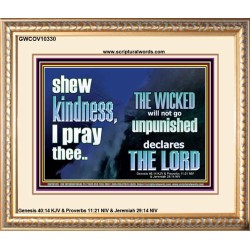 THE WICKED WILL NOT GO UNPUNISHED  Bible Verse for Home Portrait  GWCOV10330  "23x18"
