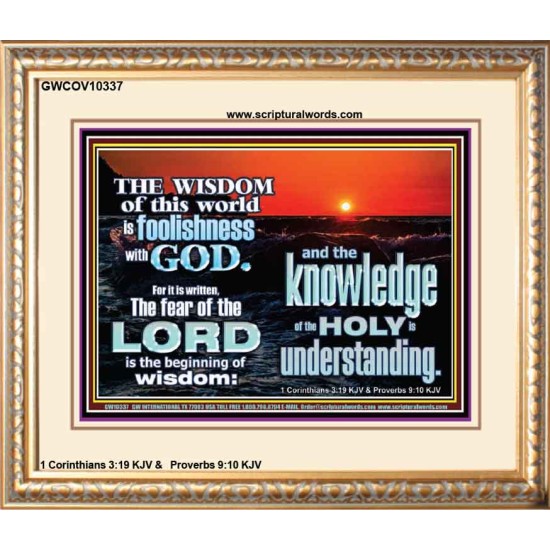 THE FEAR OF THE LORD BEGINNING OF WISDOM  Inspirational Bible Verses Portrait  GWCOV10337  