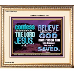 IN CHRIST JESUS IS ULTIMATE DELIVERANCE  Bible Verse for Home Portrait  GWCOV10343  "23x18"