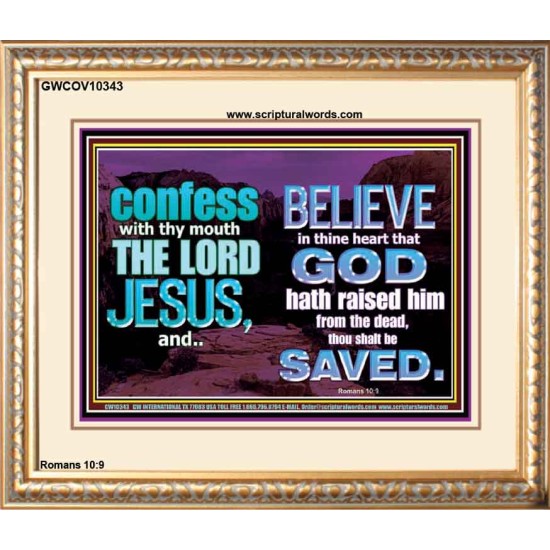 IN CHRIST JESUS IS ULTIMATE DELIVERANCE  Bible Verse for Home Portrait  GWCOV10343  