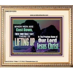 THOU SHALL SAY LIFTING UP  Ultimate Inspirational Wall Art Picture  GWCOV10353  "23x18"