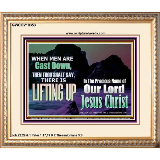 THOU SHALL SAY LIFTING UP  Ultimate Inspirational Wall Art Picture  GWCOV10353  