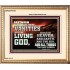 TURN FROM THESE VANITIES TO THE LIVING GOD JEHOVAH  Unique Scriptural Portrait  GWCOV10363  "23x18"