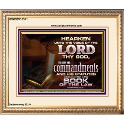 KEEP THE LORD COMMANDMENTS AND STATUTES  Ultimate Inspirational Wall Art Portrait  GWCOV10371  "23x18"