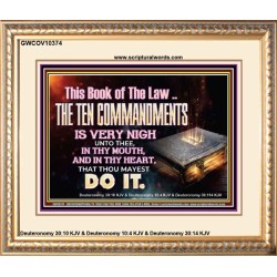 KEEP THE TEN COMMANDMENTS FERVENTLY  Ultimate Power Portrait  GWCOV10374  "23x18"