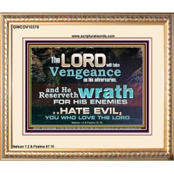 HATE EVIL YOU WHO LOVE THE LORD  Children Room Wall Portrait  GWCOV10378  "23x18"
