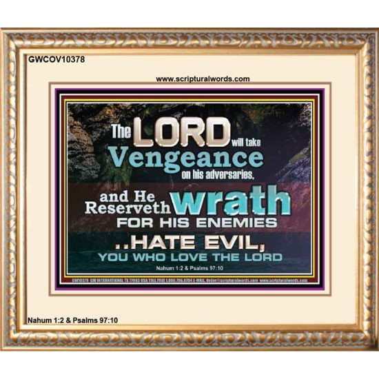 HATE EVIL YOU WHO LOVE THE LORD  Children Room Wall Portrait  GWCOV10378  