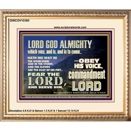 REBEL NOT AGAINST THE COMMANDMENTS OF THE LORD  Ultimate Inspirational Wall Art Picture  GWCOV10380  