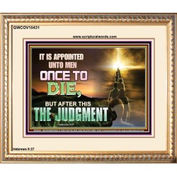 AFTER DEATH IS JUDGEMENT  Bible Verses Art Prints  GWCOV10431  