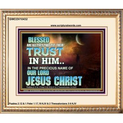 THE PRECIOUS NAME OF OUR LORD JESUS CHRIST  Bible Verse Art Prints  GWCOV10432  "23x18"