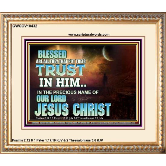 THE PRECIOUS NAME OF OUR LORD JESUS CHRIST  Bible Verse Art Prints  GWCOV10432  
