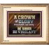 CROWN OF GLORY FOR OVERCOMERS  Scriptures Décor Wall Art  GWCOV10440  "23x18"