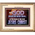 GOD SHALL BE WITH THEE  Bible Verses Portrait  GWCOV10448  "23x18"