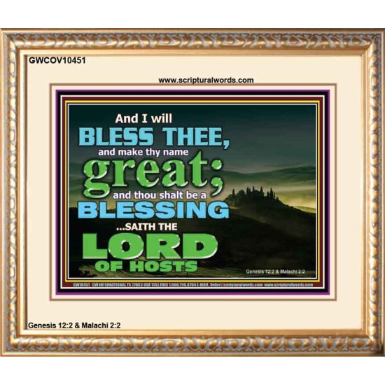 THOU SHALL BE A BLESSINGS  Portrait Scripture   GWCOV10451  