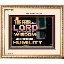 BEFORE HONOUR IS HUMILITY  Scriptural Portrait Signs  GWCOV10455  "23x18"