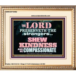 SHEW KINDNESS AND BE COMPASSIONATE  Christian Quote Portrait  GWCOV10462  "23x18"