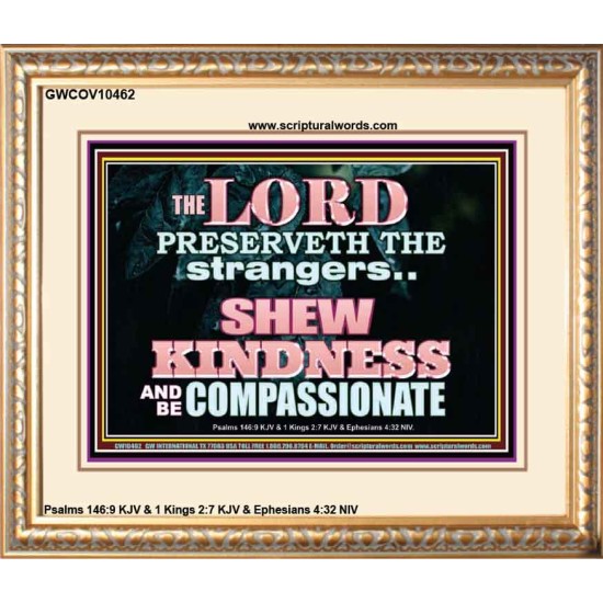 SHEW KINDNESS AND BE COMPASSIONATE  Christian Quote Portrait  GWCOV10462  