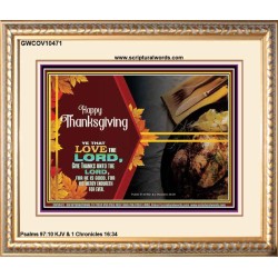 THE LORD IS GOOD HIS MERCY ENDURETH FOR EVER  Contemporary Christian Wall Art  GWCOV10471  "23x18"