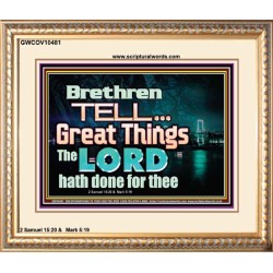 THE LORD DOETH GREAT THINGS  Bible Verse Portrait  GWCOV10481  "23x18"