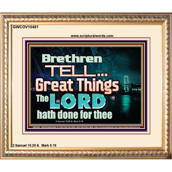 THE LORD DOETH GREAT THINGS  Bible Verse Portrait  GWCOV10481  