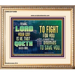 THE LORD IS WITH YOU TO SAVE YOU  Christian Wall Décor  GWCOV10489  "23x18"