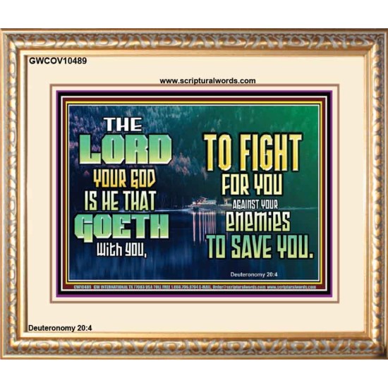 THE LORD IS WITH YOU TO SAVE YOU  Christian Wall Décor  GWCOV10489  