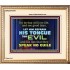 KEEP YOUR TONGUES FROM ALL EVIL  Bible Scriptures on Love Portrait  GWCOV10497  "23x18"