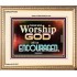 THOSE WHO WORSHIP THE LORD WILL BE ENCOURAGED  Scripture Art Portrait  GWCOV10506  "23x18"